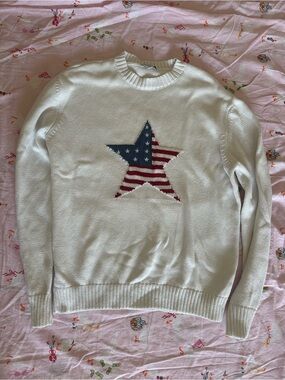 SUBDUED USA STAR SWEATER - S